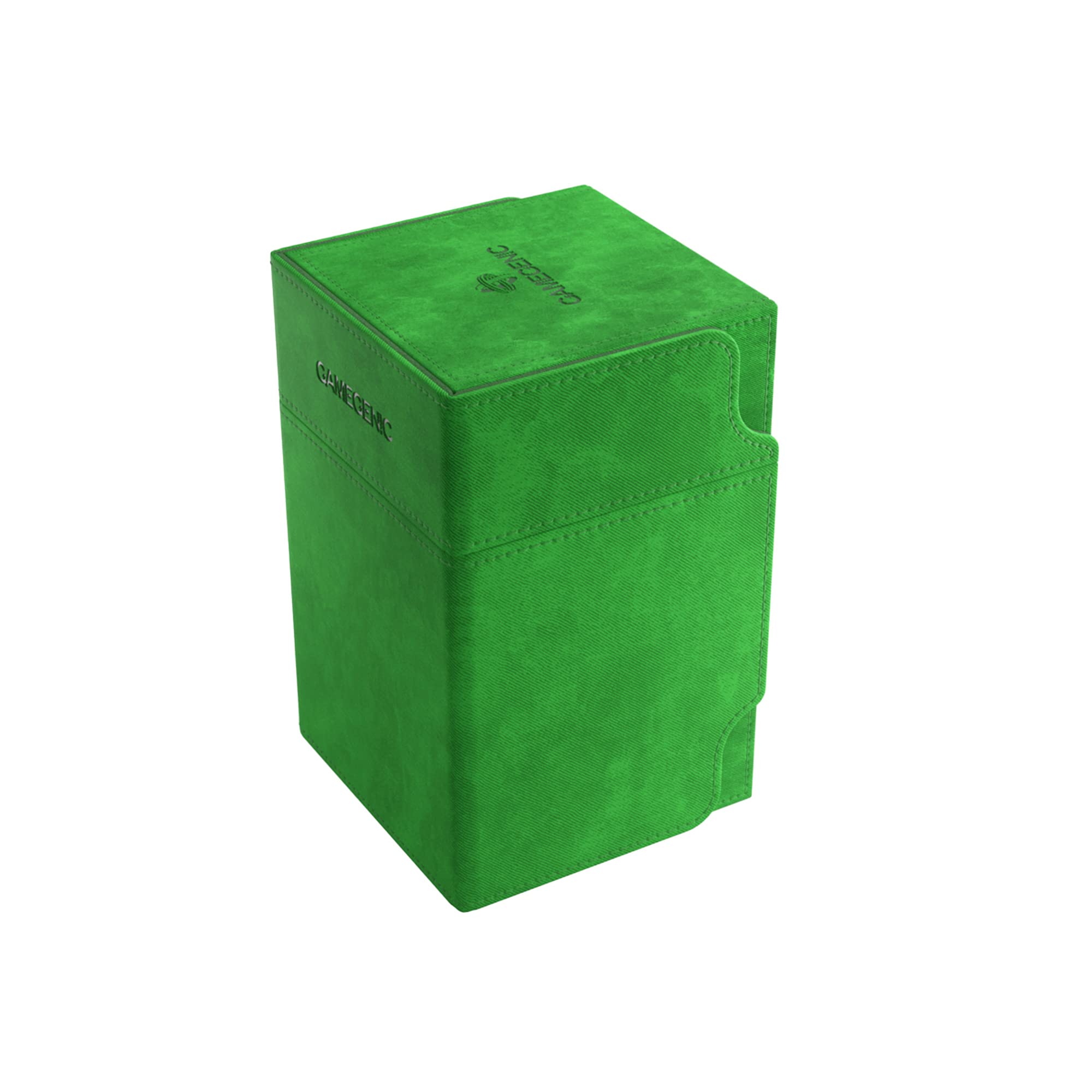 GameGenic Deck Box – Watchtower XL Green 100CT – Durable and Sturdy TCG, OCG, CCG Card Storage – Compatible with Pokemon, Yugioh, Commander, and MTG Magic: The Gathering Cards