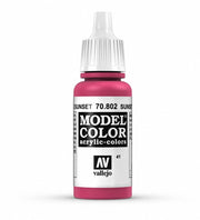 Vallejo Sunset Red Paint, 18ml