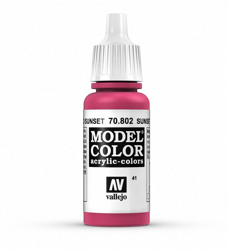 Vallejo Sunset Red Paint, 18ml
