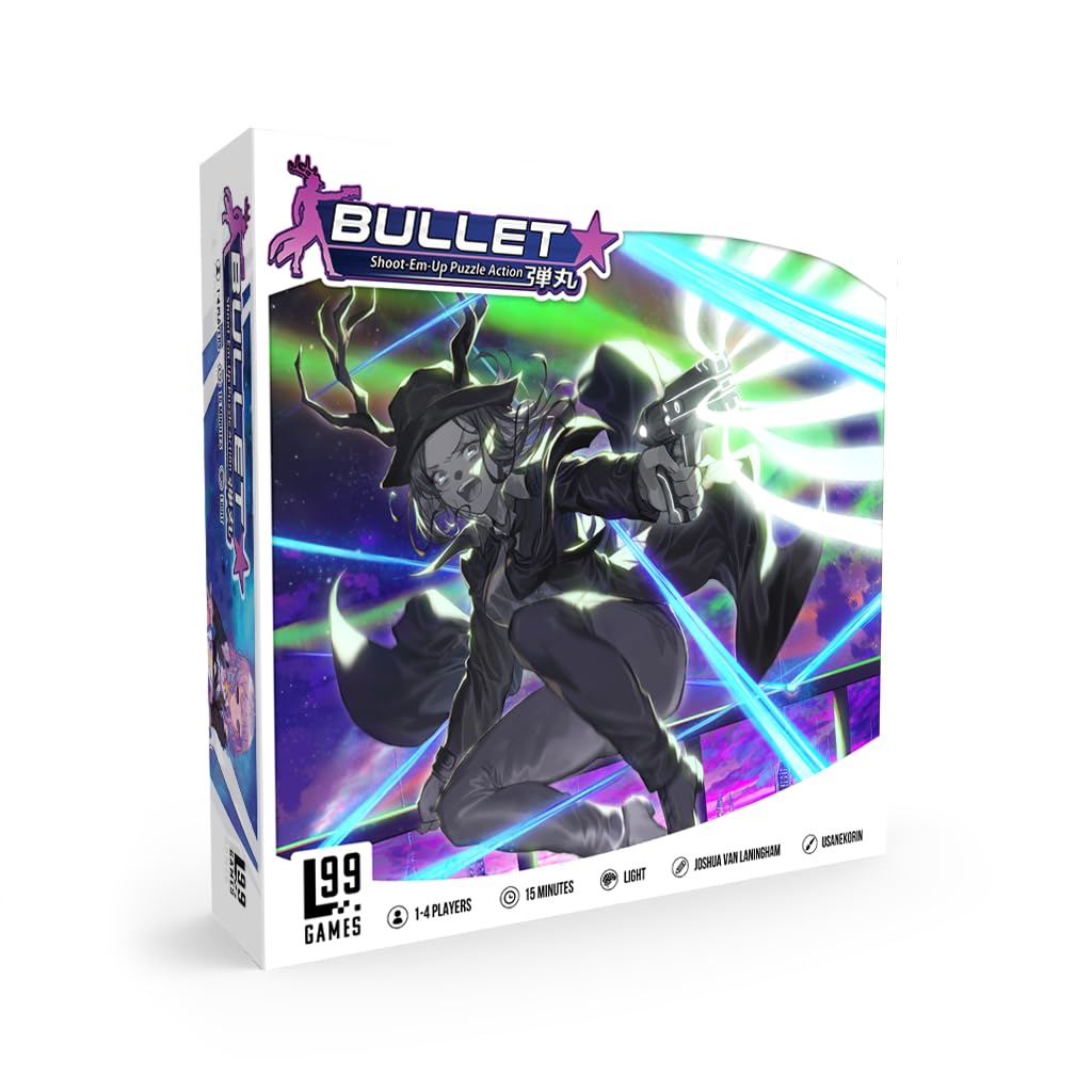 Level 99 Games Bullet Star Board Game | Fast-Paced Shoot Em Up Puzzle Action Game| Ages 12+ | 1-4 Players | Average Playtime 15 Minutes | Made, Multicolor (L99-BLT03)