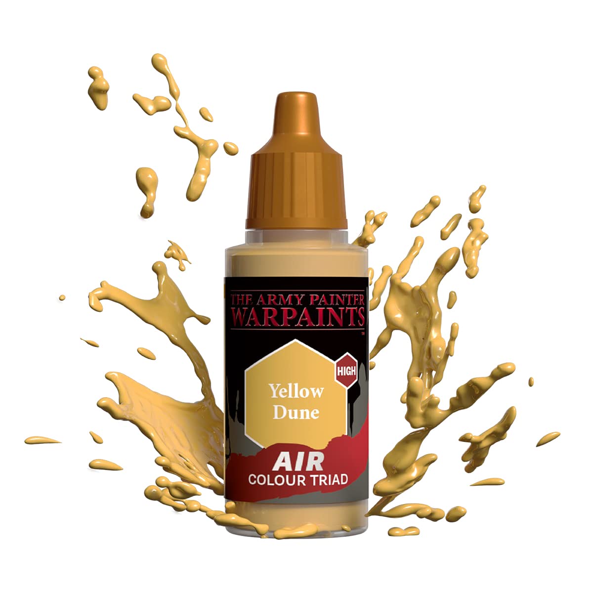 The Army Painter Warpaints Air Yellow Dune - Water Based Airbrush paint – acrylic paint and primer for Tabletop Roleplaying, Boardgames, and Wargames Miniature Model Painting