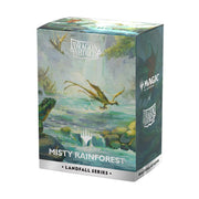 Dragon Shield | Matte Dual Art Sleeves | MTG Landfall Series | 100 CT - Smooth & Tough Premium TCG Sleeves | Compatible with Pokemon, One Piece & Magic The Gathering | Misty Rainforest