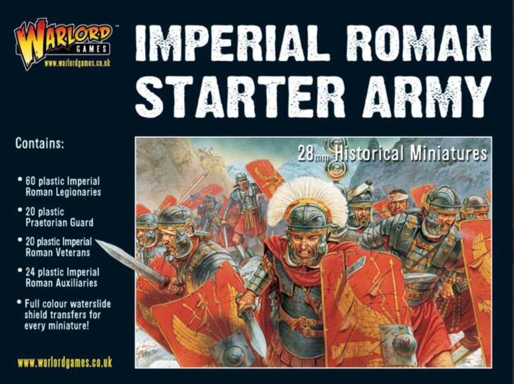 Warlord Games Hail Caesar: Imperial Roman Starter Army Set Military Table Top Wargaming Plastic Model Kit WGA-IR-1