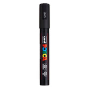 uni® POSCA PC-5M Water-Based Paint Markers, Reversible Medium Tip (1.8-2.5mm), Black