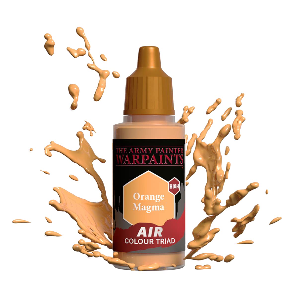 The Army Painter Warpaints Air Orange Magma - Water Based Airbrush paint – Acrylic Paint and Primer for Tabletop Roleplaying, Boardgames, and Wargames Miniature Model Painting