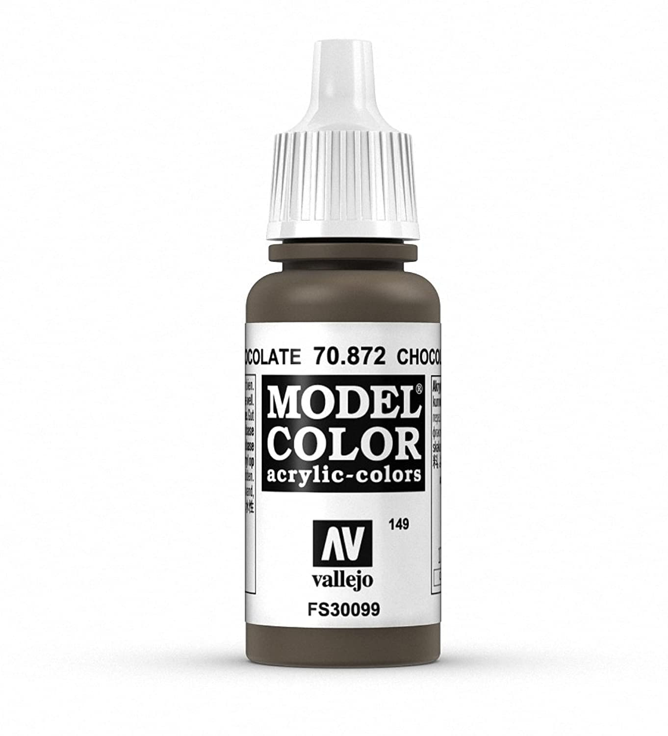 Vallejo Chocolate Brown Paint, 18ml