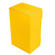 Gamegenic Galápagos Jogos Galápagos Jogos Stronghold 200+ Convertible Deck Box | Double-Sleeved Card Storage | Card Game Protector | Nexofyber Surface | Holds up to 200 Cards | Yellow Color | Made