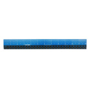 Easy Read Ruler, 12", Blue/Black, Plastic