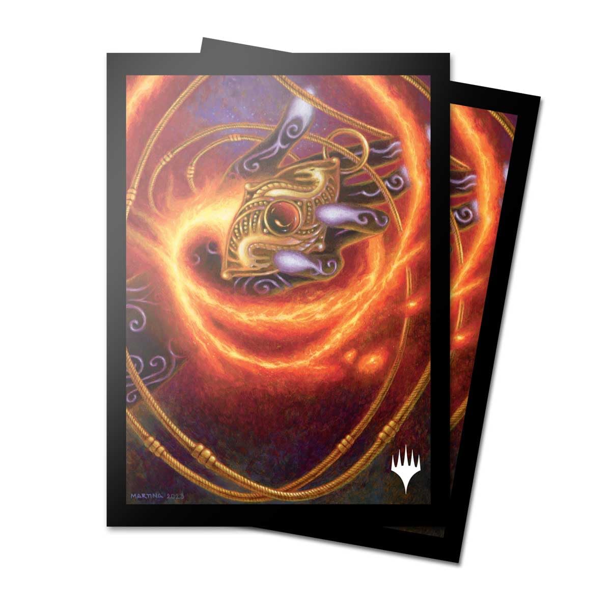 Ultra PRO - Modern Horizons 3 Ruby Medallion 100ct Deck Protector Sleeves for Magic: The Gathering, Protective Premium Collectible Trading Card Sleeve Game Accessory