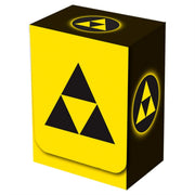 Legion Supplies: Tri-Force Deck Box - Yellow Plastic Card Case - Holds 100 Sleeved Cards