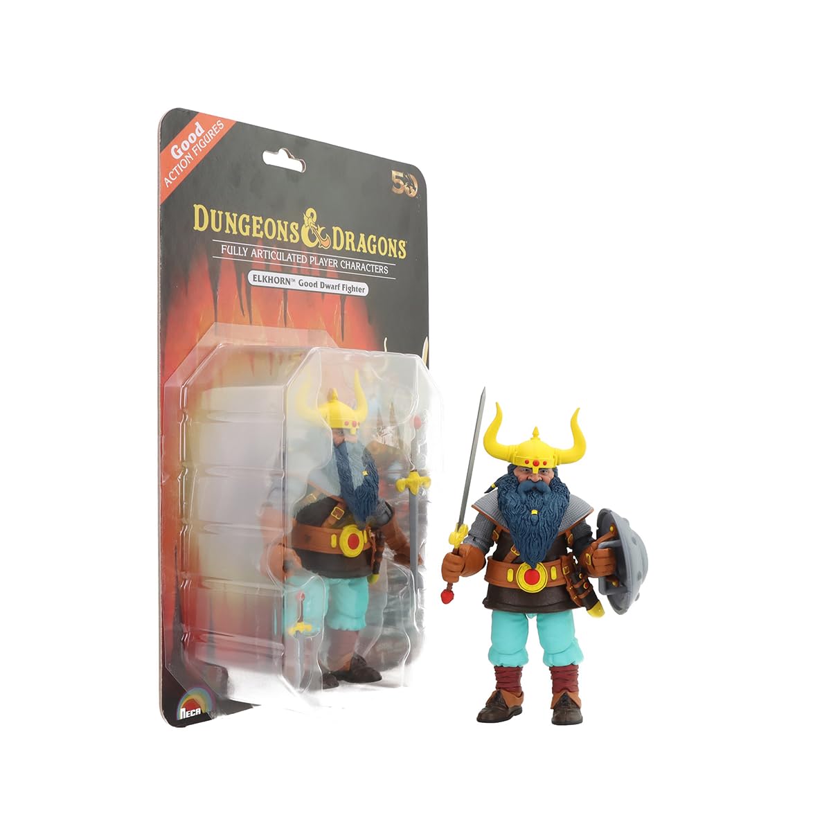 WizKids Dungeons & Dragons 7” Scale Action Figure – Limited 50th Anniversary Edition Elkhorn Figure