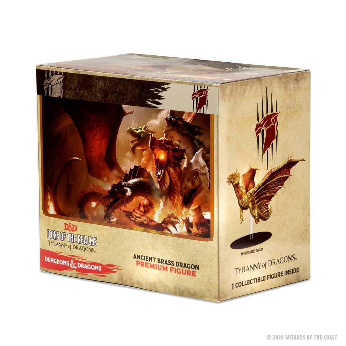 D&D Icons of The Realms Tyranny of Dragons Brass Dragon Premium Figure | WizKids