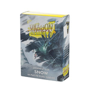 Dragon Shield - Matte Dual - Japanese Size Card Sleeves | 60 CT - Smooth & Tough Premium TCG Sleeves - Compatible with Yu-Gi-Oh, Naruto, Cardfight & Vanguard | Snow