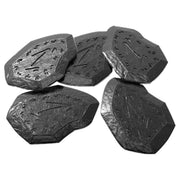 Mutagen Metal Shard Fragments by Dranda Games | Ages 12+ | Used as Currency in Mutagen Base Game | Octagonal Shard Design with Weathered Finish for Immersive Tabletop Play