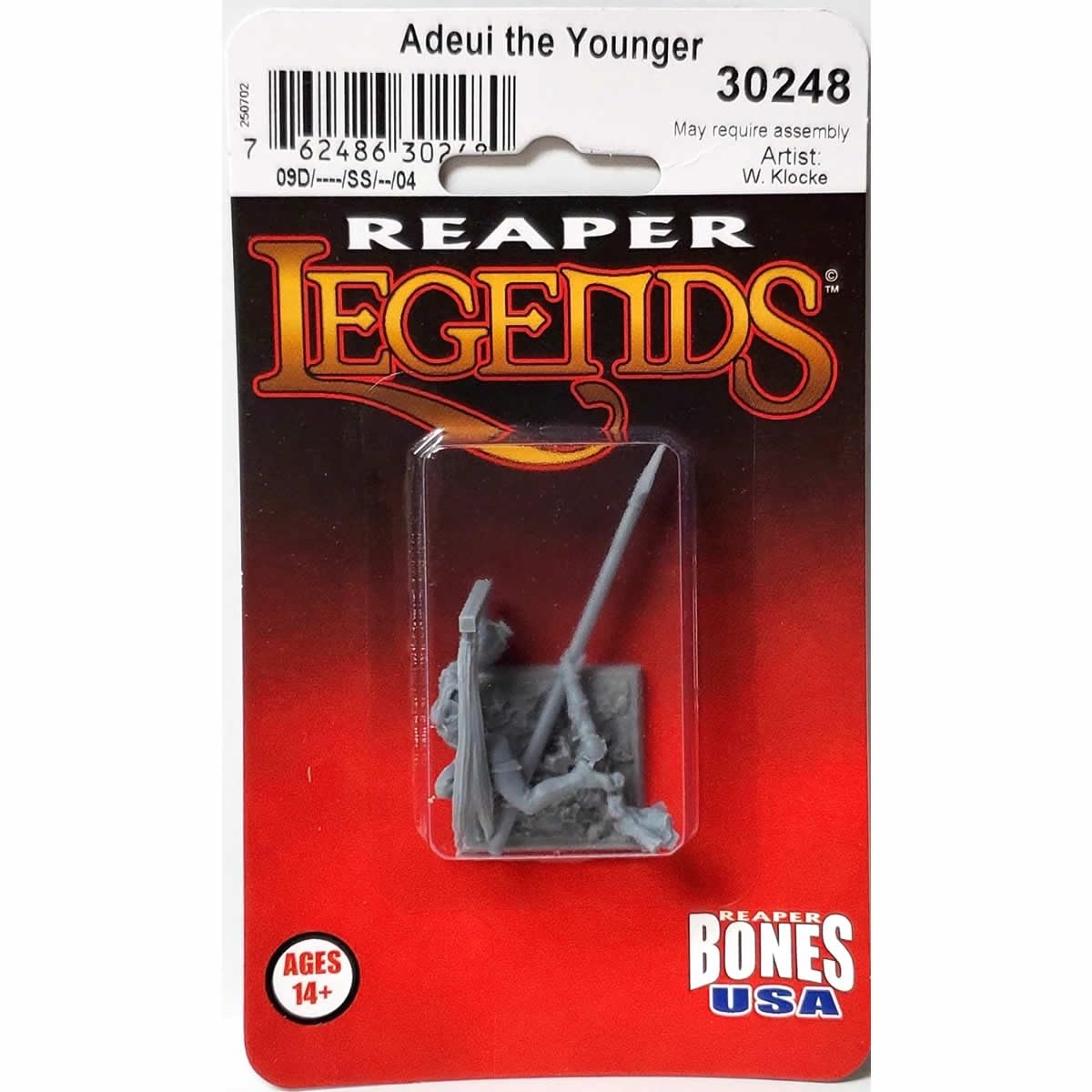 Reaper Adeui The Younger Miniature Figure 25mm Heroic Scale Bones USA Miniatures