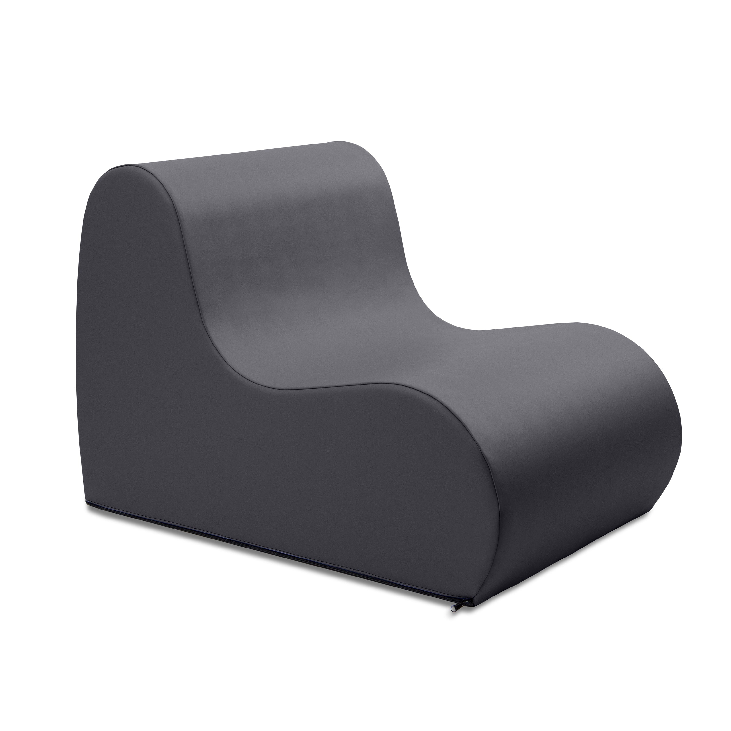 Jaxx Midtown Medium Classroom Soft Foam Chair - Premium Vinyl Cover - Black