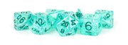 16mm Resin Flash Dice Poly Dice Set: Teal
