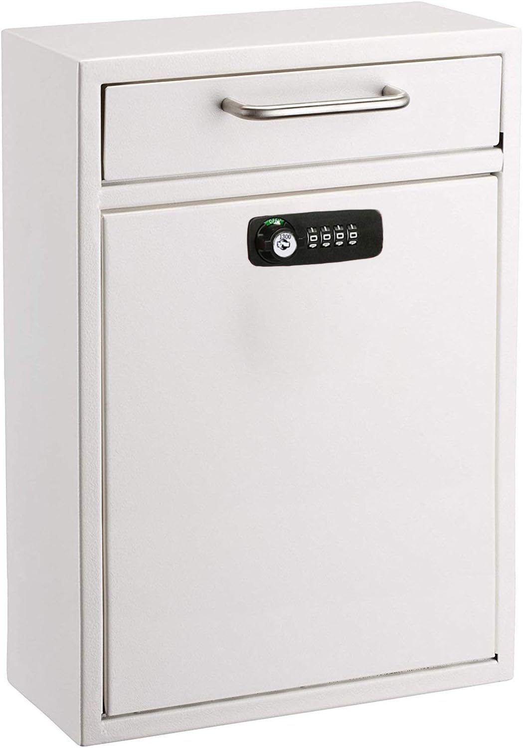 Large Wall Mountable Mailbox with Key and Combination lock