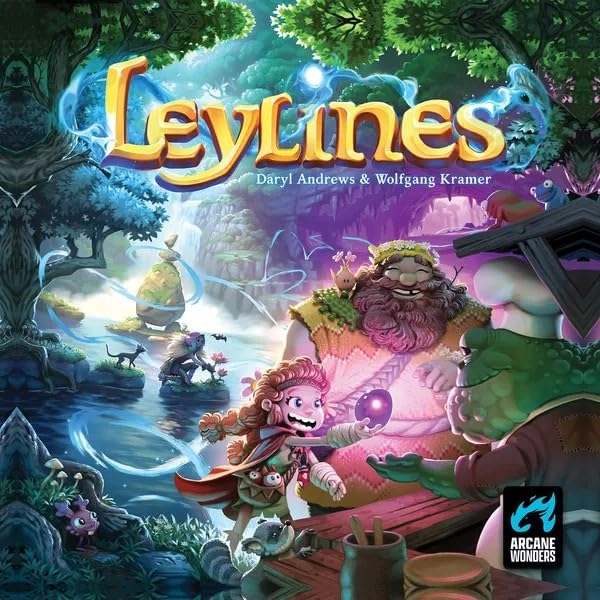 Leylines by Arcane Wonders | for Ages 14 and Up | 2 to 5 Players | Strategy Board Game | Forest Foraging Dice Placement Game | Contract Bidding, Resource Management & Custom Abilities