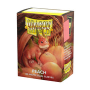 Dragon Shield | Matte Dual Standard Size Card Sleeves | 100 CT - Smooth & Tough Premium TCG Sleeves - Compatible with Pokemon, Flesh & Blood, One Piece & Magic The Gathering | Peach