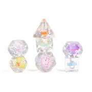 FanRoll 16mm Resin Poly DND Dice Set: Love Dice, Role Playing Game Dice for Dungeons and Dragons