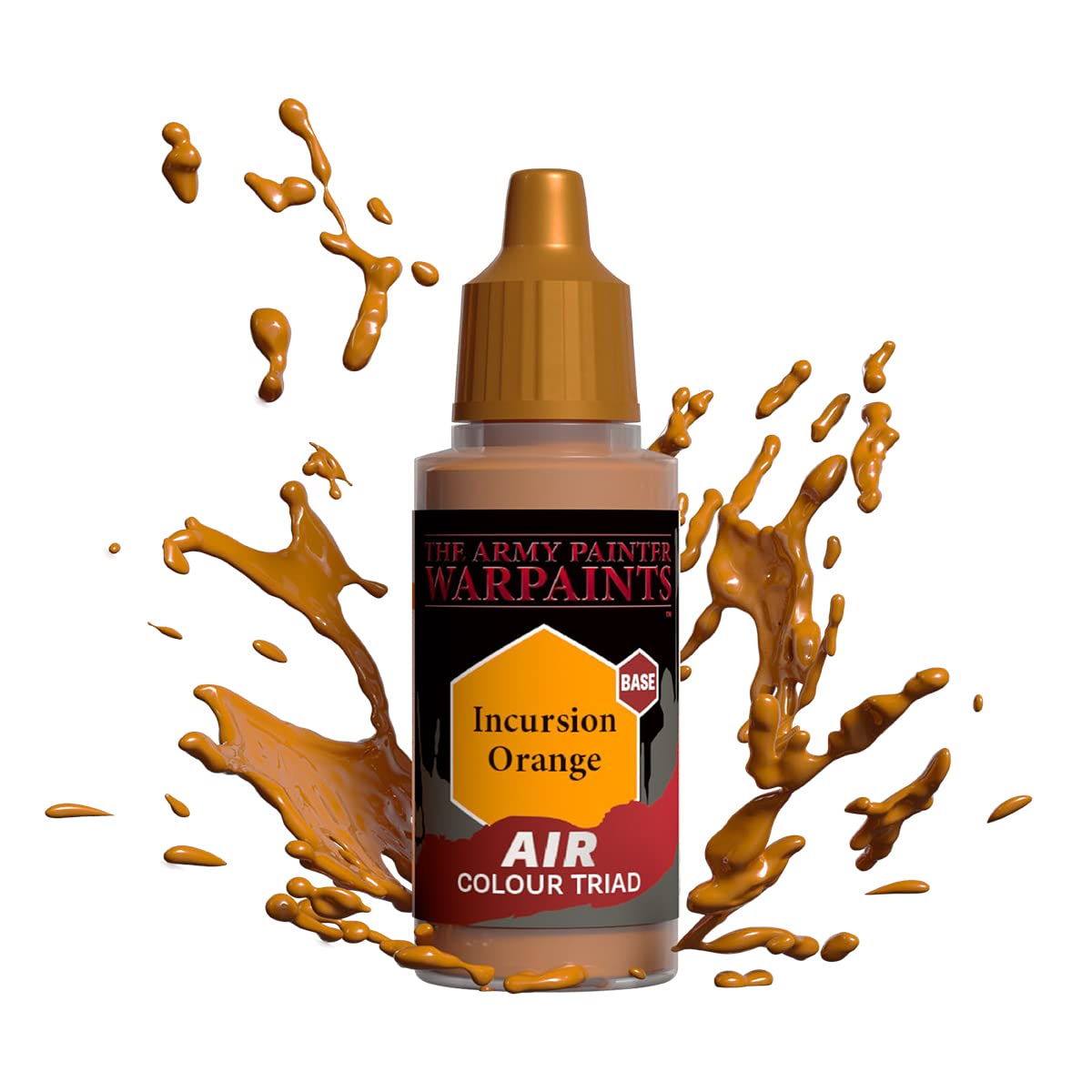The Army Painter Warpaints Air Incursion Orange - Water Based Airbrush paint – Acrylic Paint and Primer for Tabletop Roleplaying, Boardgames, and Wargames Miniature Model Painting