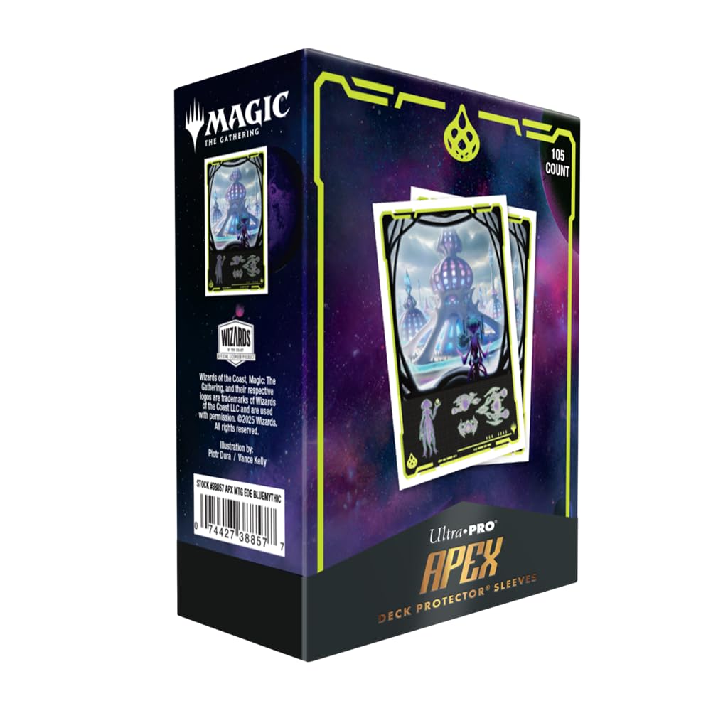 Ultra PRO - Edge of Eternities Uthros, Titanic Godcore 105ct APEX™ Deck Protector Sleeves for Magic: The Gathering, Card Protection, TCG Accessories, Collectible Trading Cards Game