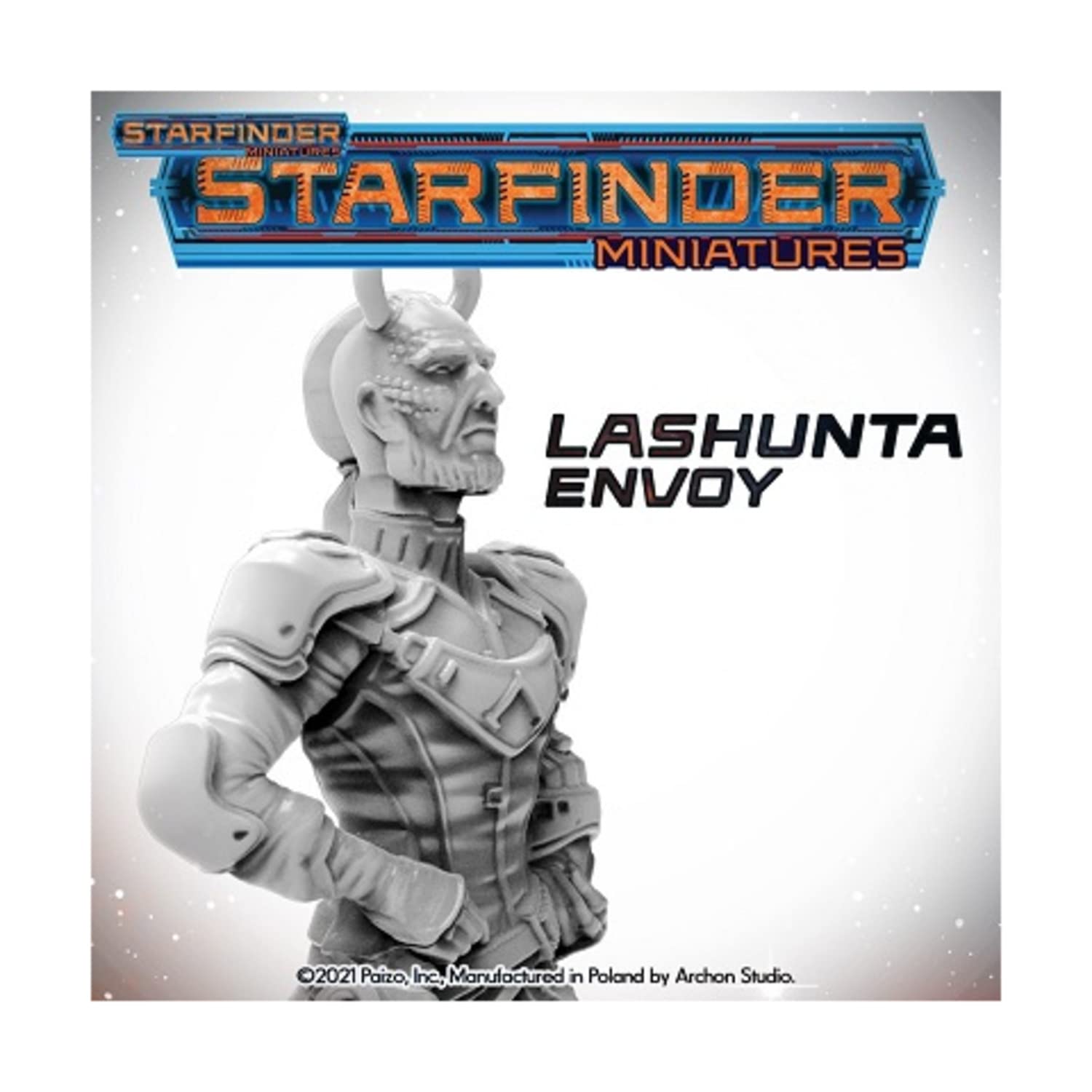 Starfinder: Unpainted Miniatures: Lashunta Envoy- 32mm Unpainted Plastic Miniatures by Archan Studio - for Kids and Adults Ages 14+