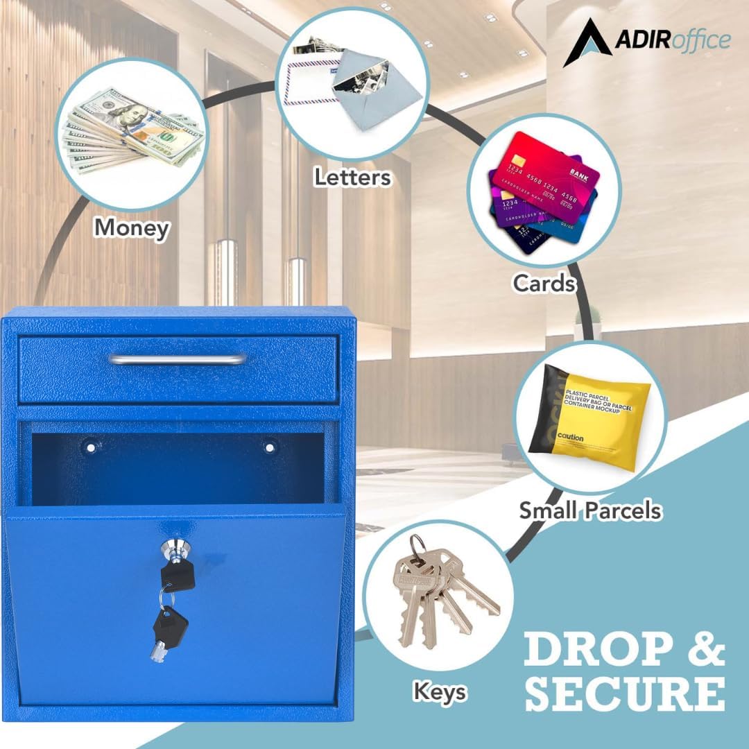 Medium Wall Mountable Mailbox with Key Lock