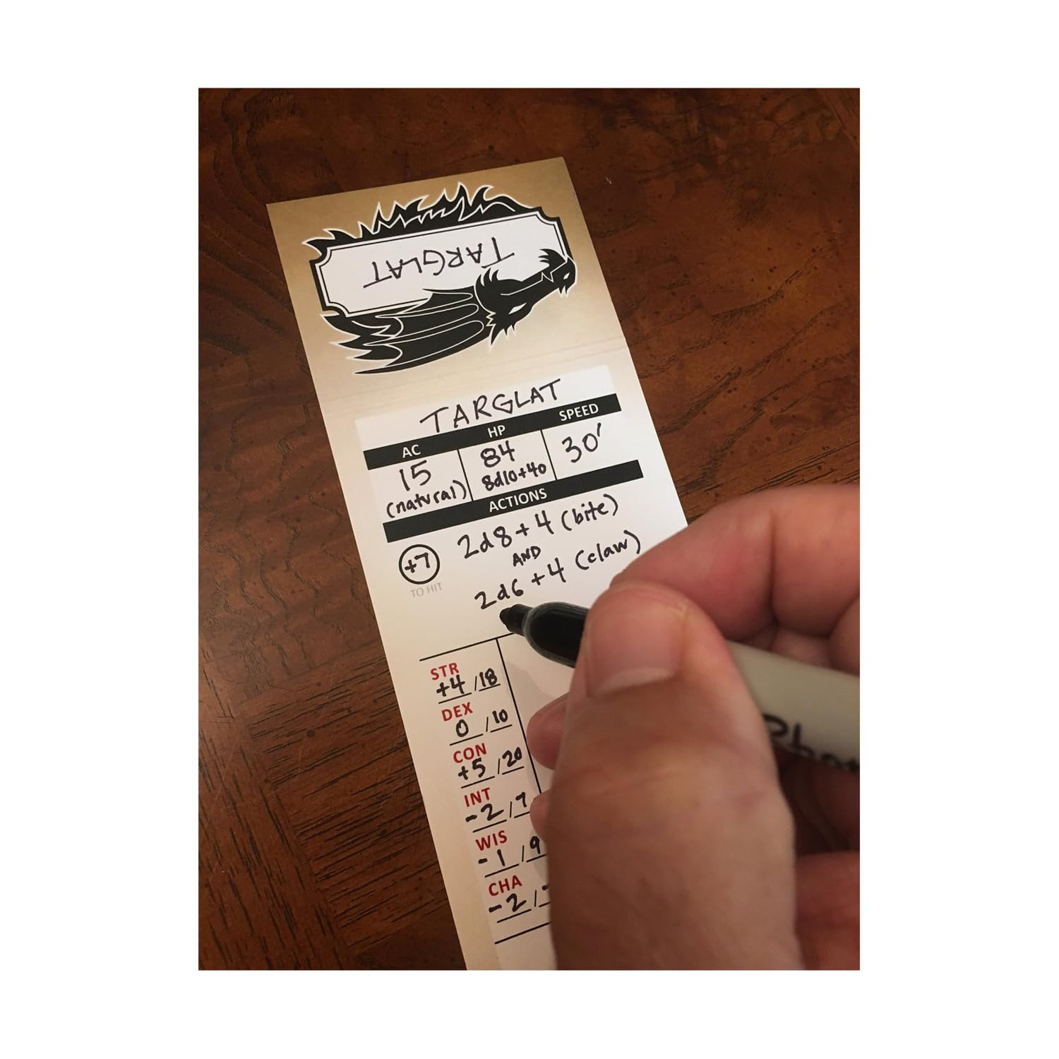 Blank Monster Trackers - Initiative Trackers and DM Reference Cards for 5th Edition