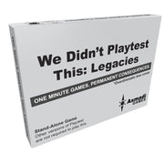 Asmadi Games We Didn't Playtest This: Legacies Card Game, Standard Packaging
