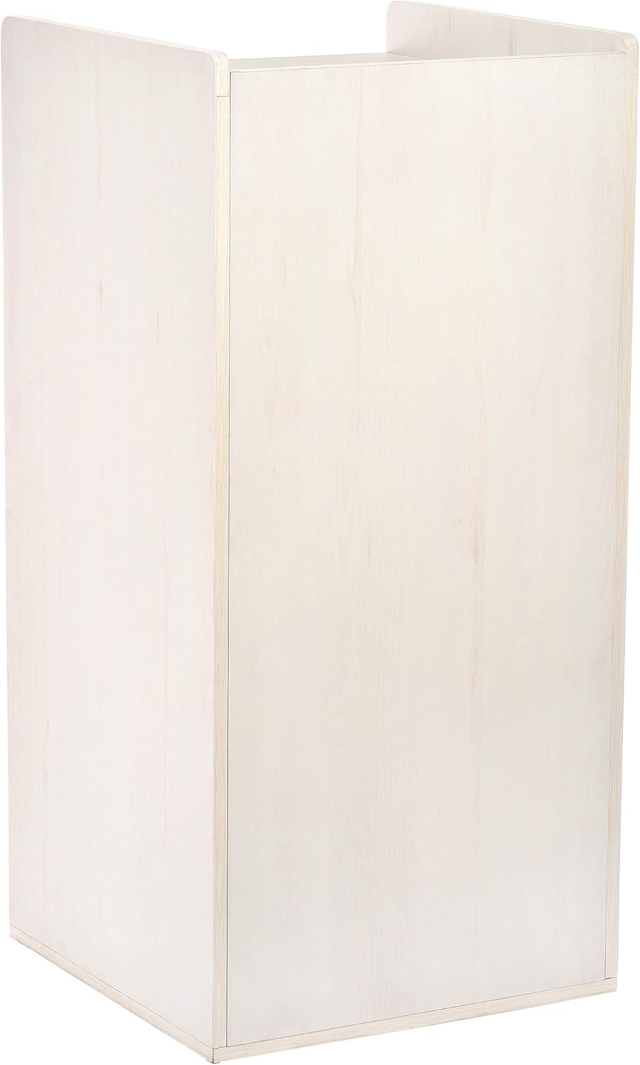 40 Gal. White Wood Commercial Tray Top Waste Enclosure Trash Receptacle 2 Pack