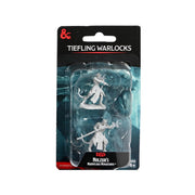 WizKids D&D Nolzur's Marvelous Miniatures: Tiefling Warlocks Dungeons and Dragons Unpainted Miniatures