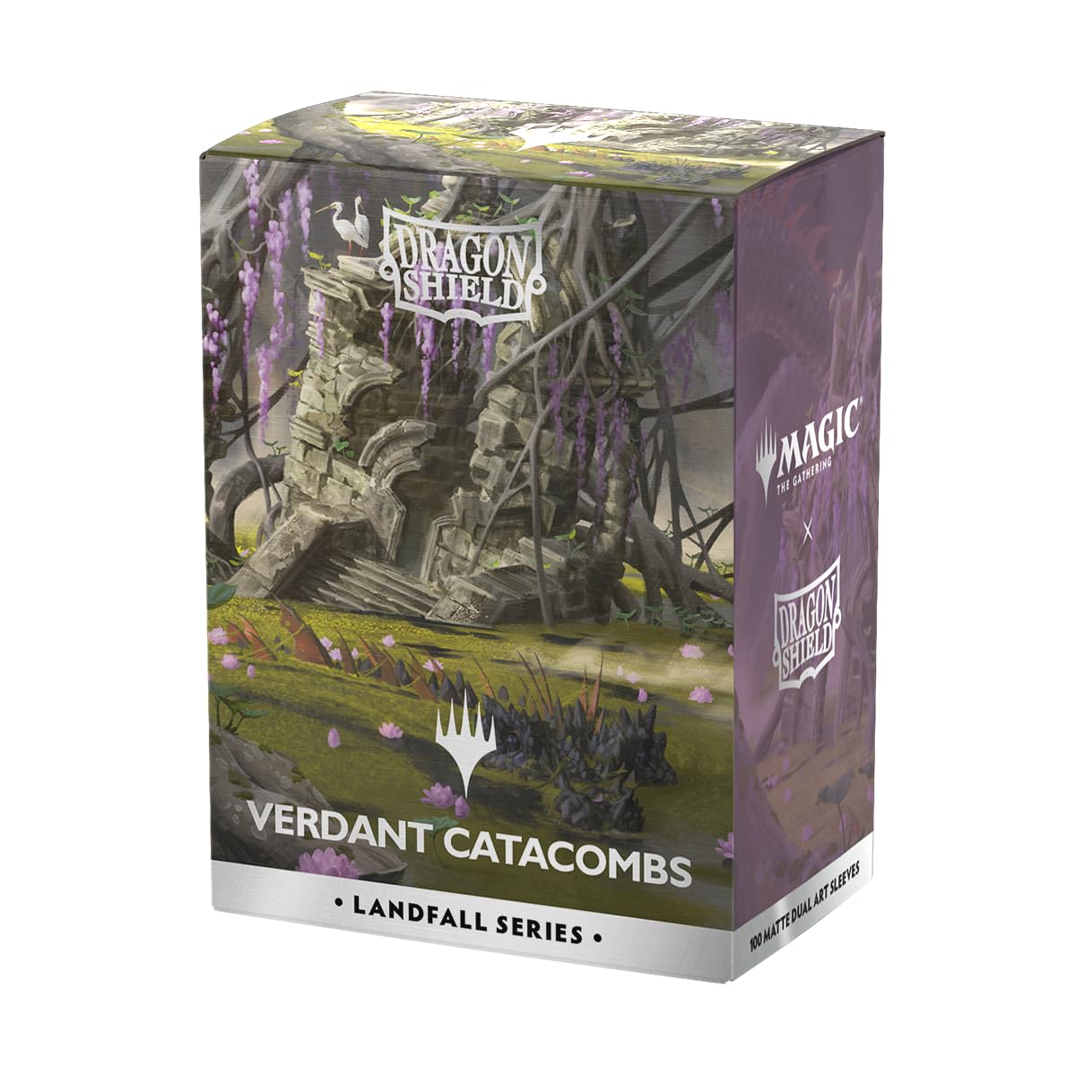 Dragon Shield | Matte Dual Art Sleeves | MTG Landfall Series | 100 CT - Smooth & Tough Premium TCG Sleeves | Compatible with Pokemon, One Piece & Magic The Gathering | Verdant Catacomb