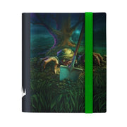 Ultra PRO - MTG Duskmourn 4-Pocket PRO-Binder FT. Exhume and Crypt Ghast, Protect and Store 160 Standard Size Cards in Side Loading Pockets, Slime Green Webbed Pages, MTG Artwork