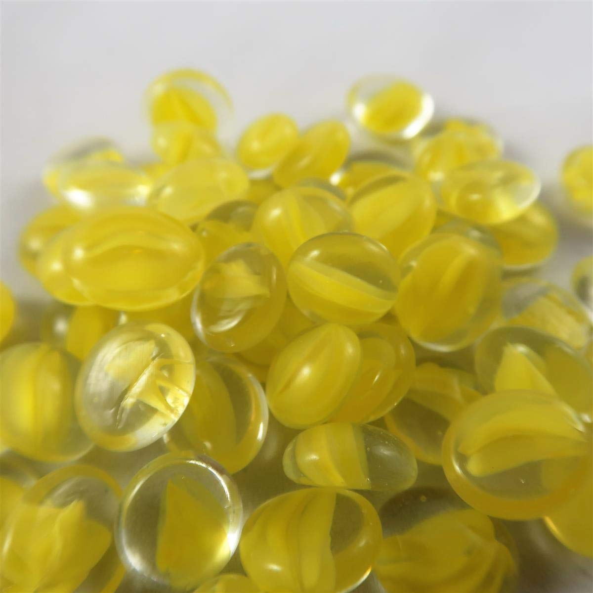 Glass Stones Tube Lemon Catseye (20)