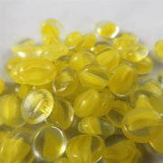 Glass Stones Tube Lemon Catseye (20)