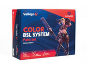 Vallejo - Color BSL System Paint Set | Fantasy and Wargames Miniatures Paints Kit | Beginners and Advanced Modelers | 3 Brushes and 1 Exclusive Miniature Included | 48 Bottles x 18 ml. (0.6 fl.oz)