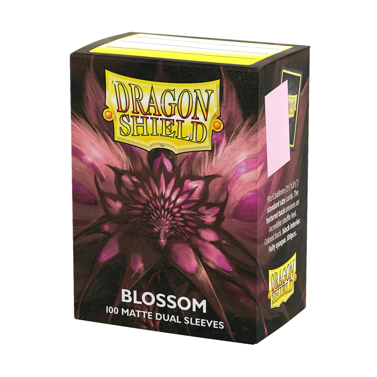 Dragon Shield | Matte Dual Standard Size Card Sleeves | 100 CT - Smooth & Tough Premium TCG Sleeves - Compatible with Pokemon, Flesh & Blood, One Piece & Magic The Gathering | Blossom