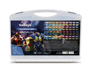 Vallejo - True Metallic Metal Full Collection Case | TMM Complete Acrylic Colors Range for Model Enthusiasts | 2 Bruses, 2 Exclusive Miniatures and a Guide Included | 80 Bottles x 18 ml (0.60 fl.oz.)