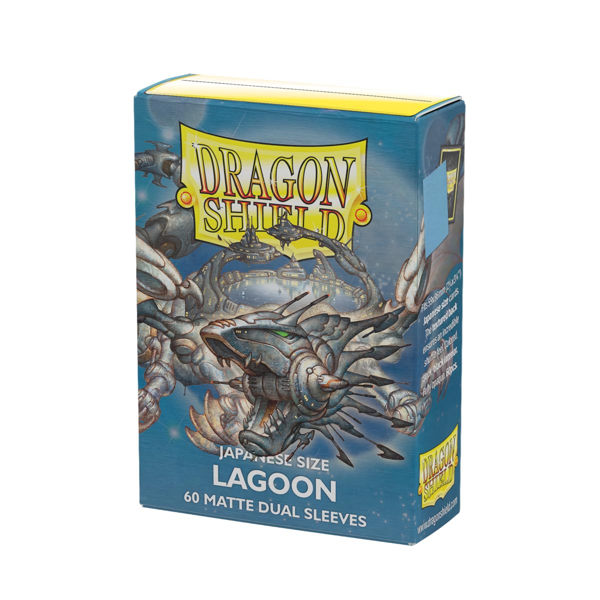 Dragon Shield - Matte Dual - Japanese Size Card Sleeves | 60 CT - Smooth & Tough Premium TCG Sleeves - Compatible with Yu-Gi-Oh, Naruto, Cardfight & Vanguard | Lagoon