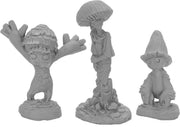 Reaper Miniatures Fungoids (3) #44056 Bones Black Unpainted Plastic RPG Figure