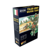 Warlord Bolt Action Italian Army Weapons Teams 1:56 Tabletop Miniatures - Plastic Paintable Miniature WWII Soldiers Set, Unpainted Table Top 28mm Military Minifigures for Adults, Gaming Figurines Pack