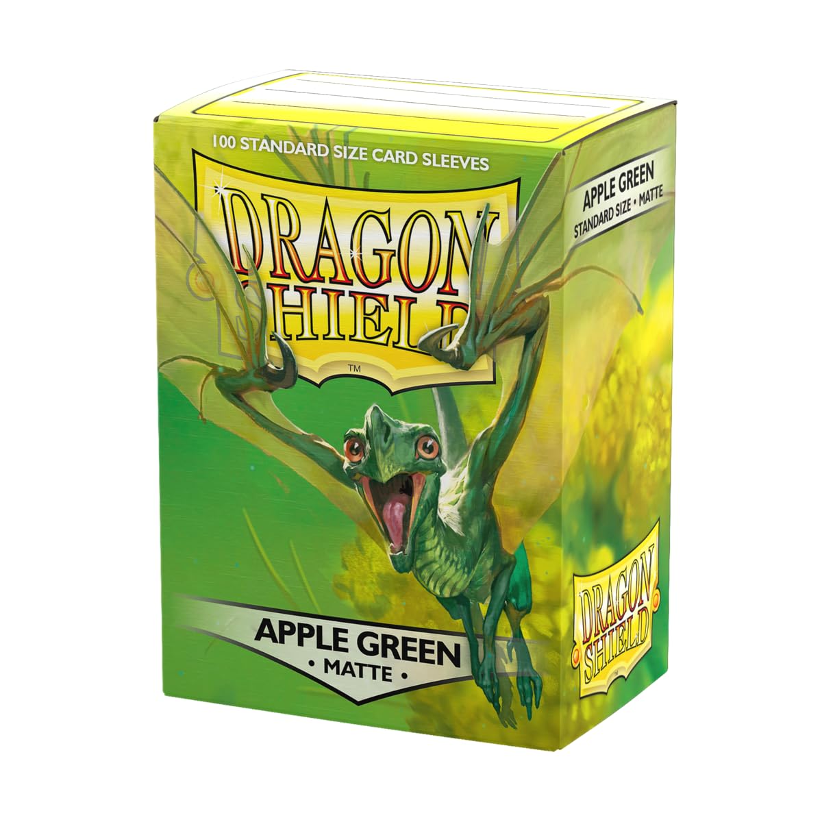 Dragon Shield | Standard Size Card Matte Sleeves | 100 CT - Smooth & Tough Premium TCG Sleeves | Compatible with Pokemon, Flesh & Blood, One Piece & Magic The Gathering | Apple Green - Matte
