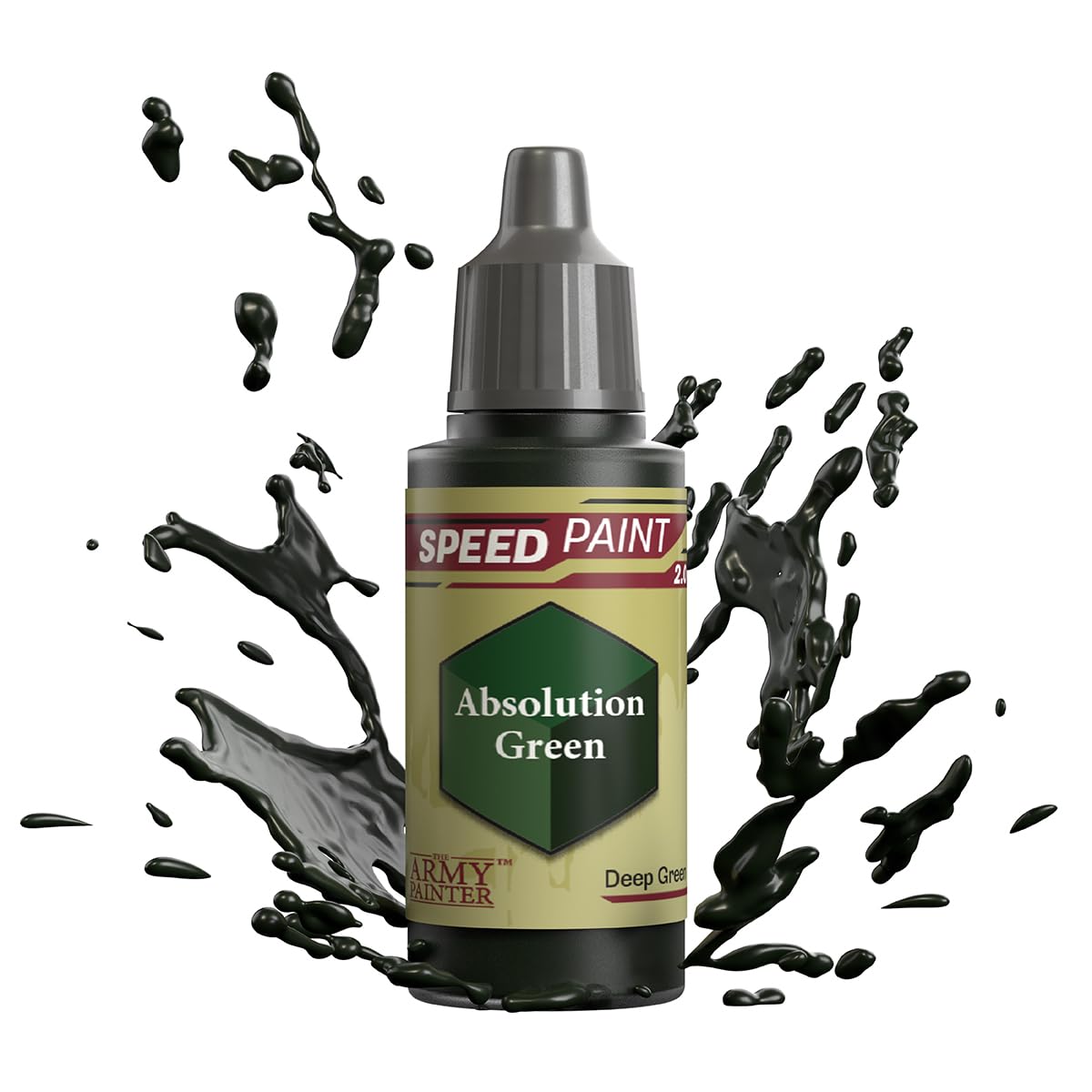 The Army Painter Speedpaint Absolution Green 2.0, Single Model Building Acrylic Paint, 18 ml, Single Layer Paint Solution for Fantasy Tabletop Miniatures Like Warhammer 40k Figures and DnD Miniatures