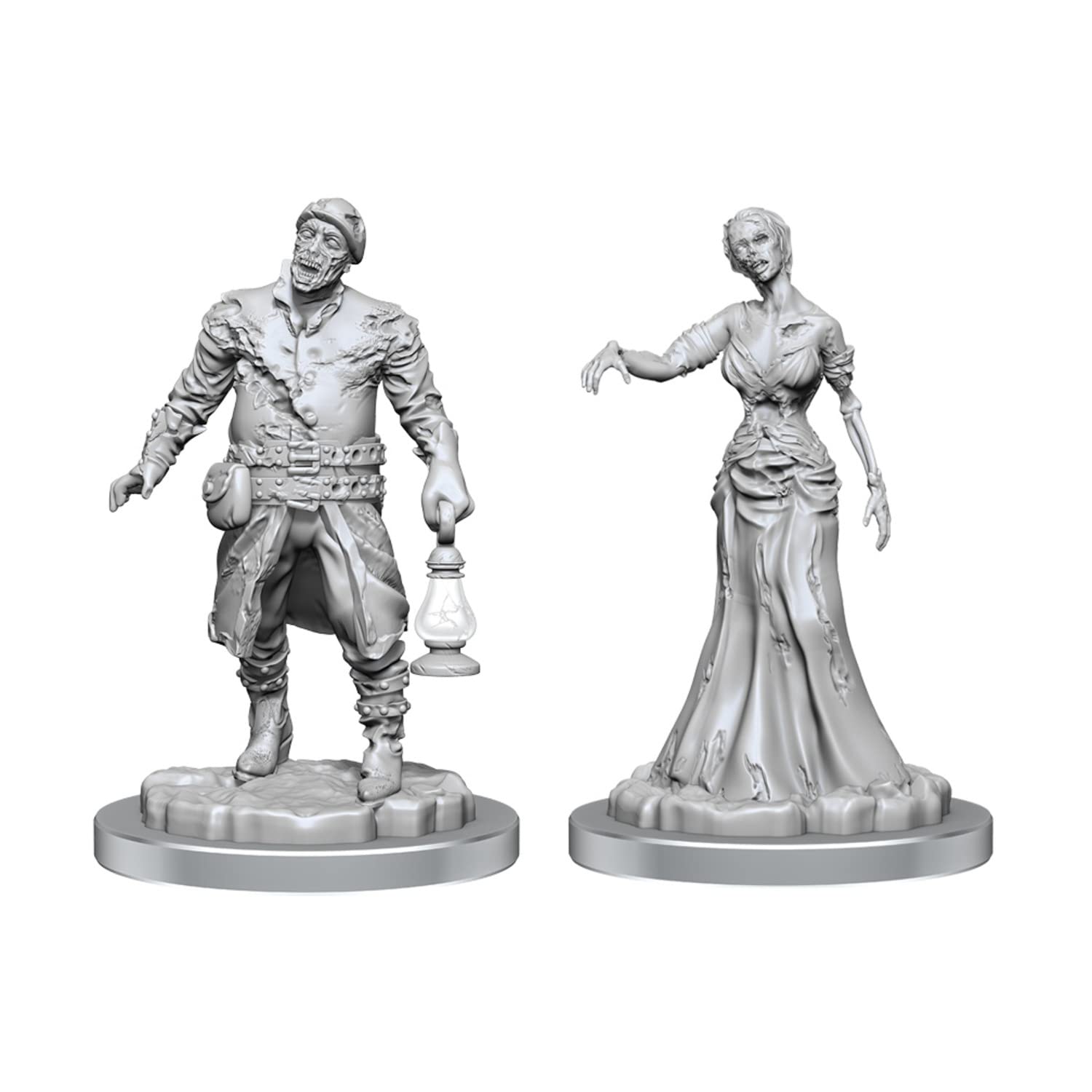 WizKids Deep Cuts Unpainted Miniatures: Zombies WZK 90532