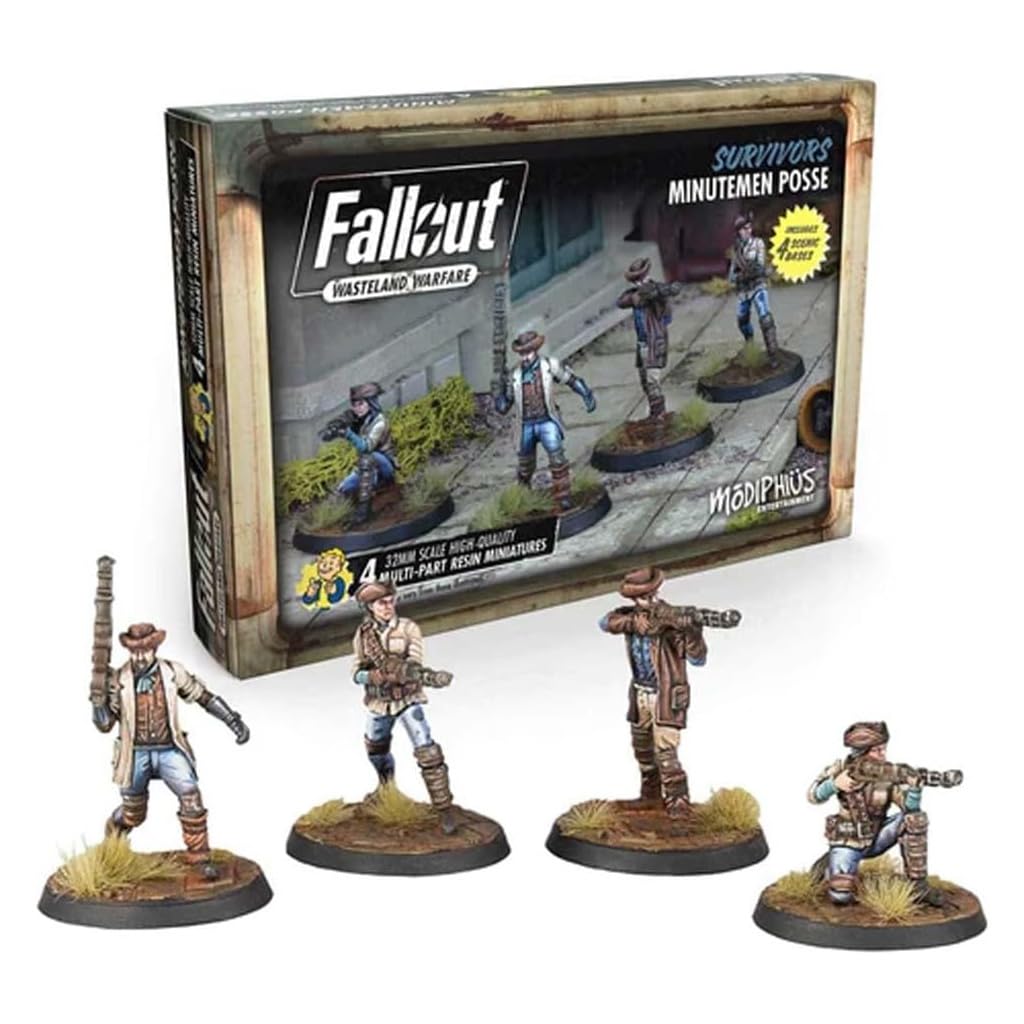 Fallout Wasteland Warfare Survivors Minutemen Posse Miniatures