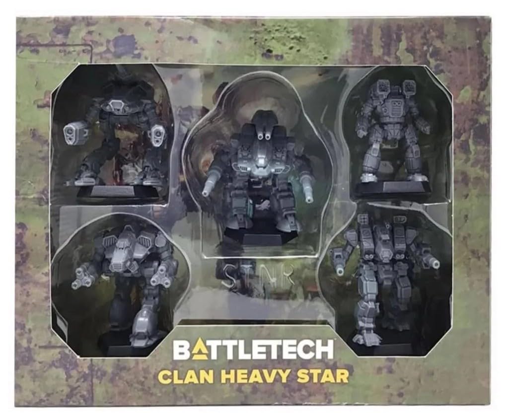 BATTLETECH Mini Force Pack Clan Heavy Star Grey