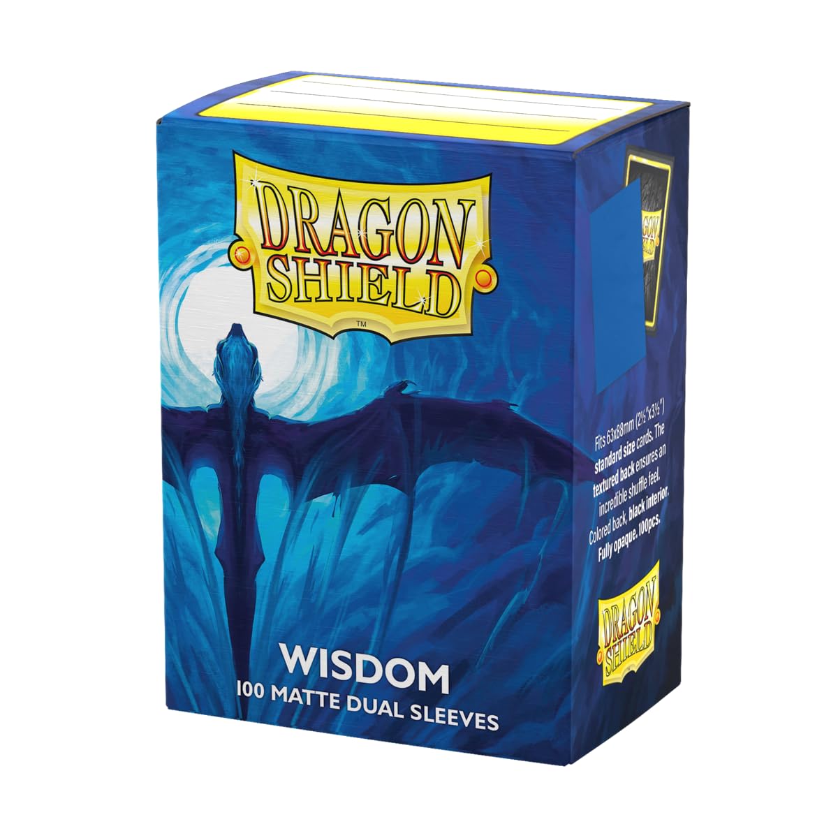 Dragon Shield | Matte Dual Standard Size Card Sleeves | 100 CT - Smooth & Tough Premium TCG Sleeves - Compatible with Pokemon, Flesh & Blood, One Piece & Magic The Gathering | Wisdom