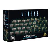 GF9: Aliens: Assets & Hazards - 34 RPG Miniatures, Hard Plastic Figures, Unpainted, Roleplaying Game Accessories, Based On The 1986 Film Aliens